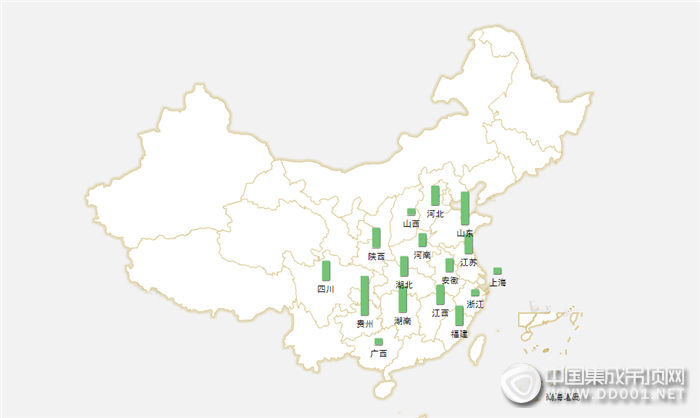 【加盟匯總】9月下半月加盟區(qū)域逐步收攏，且看集成吊頂如何演繹精彩