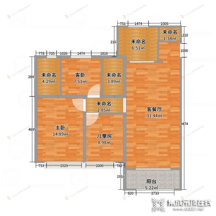 99㎡兔寶寶法式風(fēng)三居室，弧形設(shè)計(jì)絕對(duì)讓家顏值翻倍